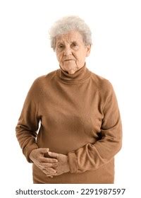 Senior Woman Appendicitis On White Background Stock Photo 2291987597 | Shutterstock