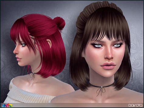 Sims 4 short hair bob with bangs cc - ilikebxe