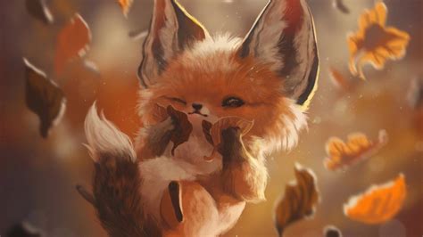 Cute Fox Art Wallpapers - Top Free Cute Fox Art Backgrounds - WallpaperAccess