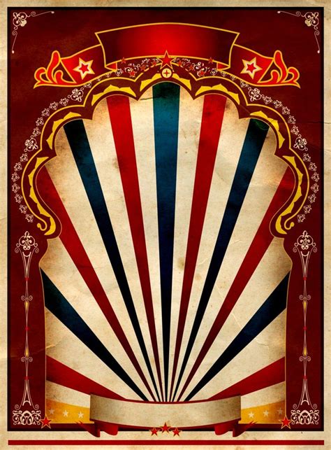 Vintage Circus Poster Background