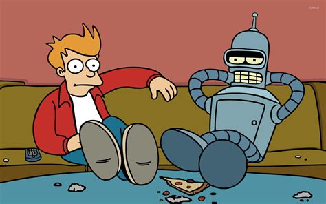 Fry and Bender - Futurama wallpaper - Cartoon wallpapers - #6794