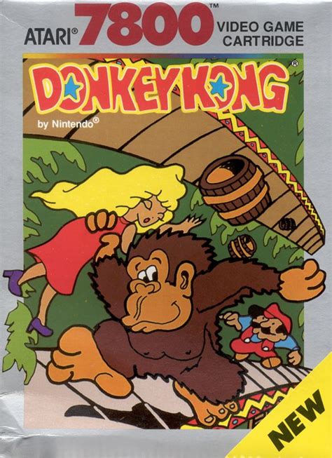 Donkey Kong (1988) Atari 7800 box cover art - MobyGames