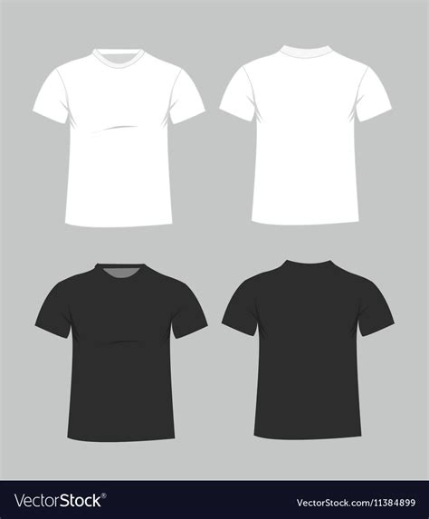 Blank t-shirt template front and back Royalty Free Vector