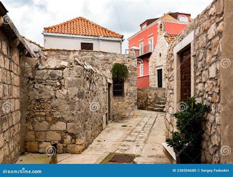 Street in the Old Town. Cavtat, Croatia Stock Photo - Image of europe, dalmatia: 236504680