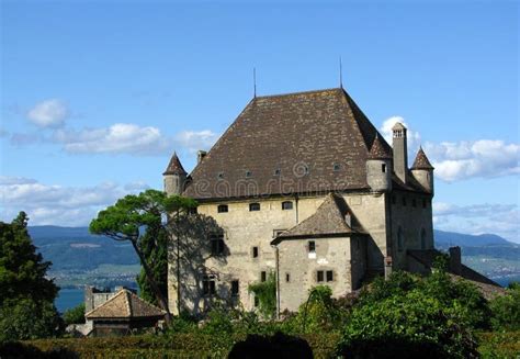 Yvoire Castle stock image. Image of building, defense - 9008913