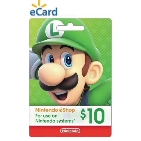 Nintendo eShop $10 Gift Card, Nintendo [Digital Download] - Walmart.com - Walmart.com