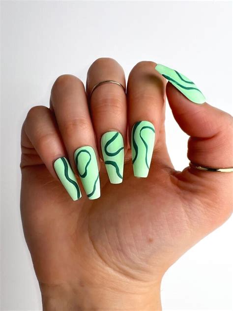 35+ Cool Mint Green Nails That Are Refreshing | Le Chic Street