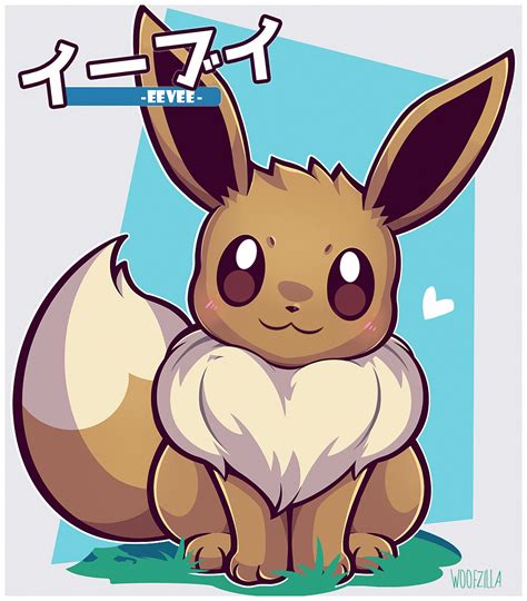 eevee by Woofzilla: https://www.pixiv.net/member.php?id=16444392 #eevee ...