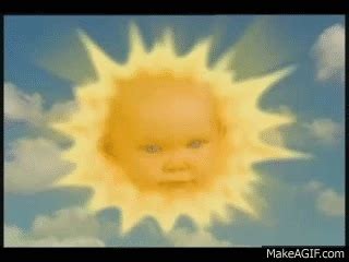 Demonic Baby Sun explodes the Teletubbies! YTP on Make a GIF