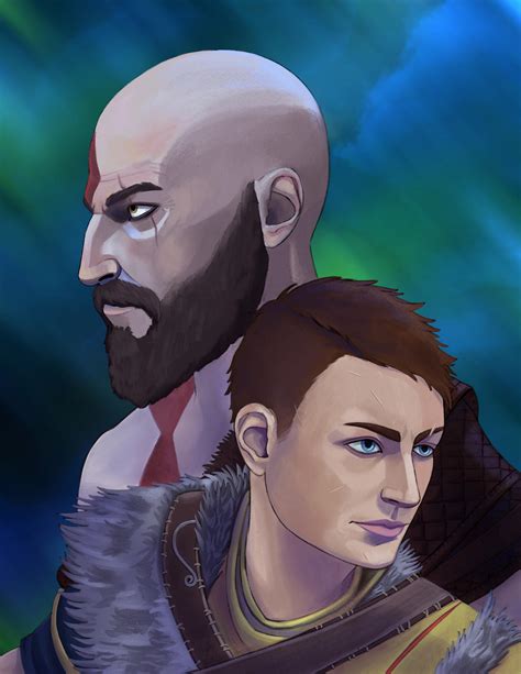 Kratos and Atreus by EirikHreinn on DeviantArt