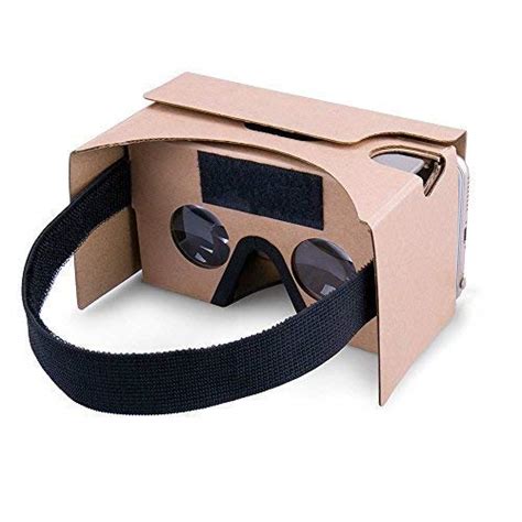 Google Cardboard,2 Pack VR Headsets 3D Box Virtual Reality Glasses with Big Clear 3D Optical ...