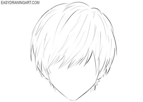 How to Draw Anime Hair Easy | How to draw anime hair, Anime hair, Anime boy hair