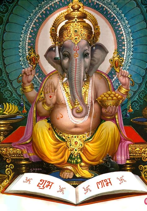 Lord Ganesha Painting Ganesha Art Ganesha Statue POSTER Ganesh Painting Hindu Art Hindu Wall ...