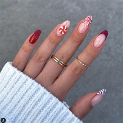 Sweeten up Your Look with These 45 Candy Cane Nail Designs