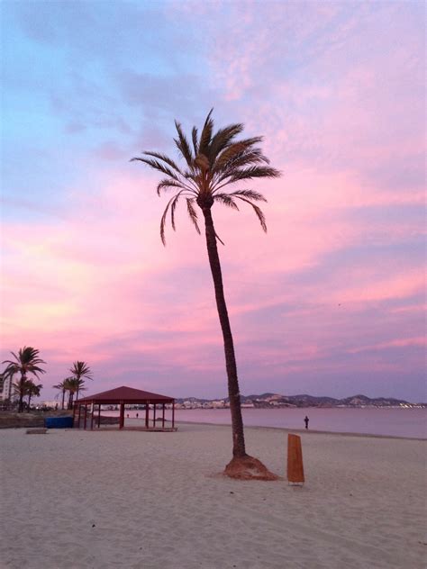 Playa den Bossa during a winter sunset Ibiza Sunset, Ibiza Beach ...