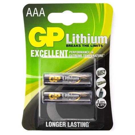 GP Batteries Lithium AAA Batteries - Cell Pack Solutions