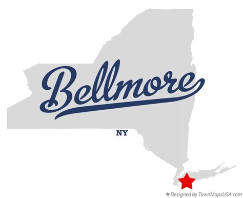 Map of Bellmore, NY, New York