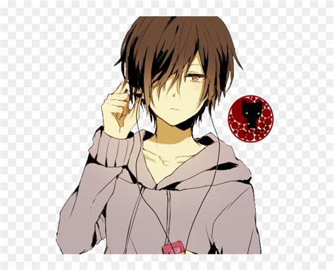 Manga - Brown Hair Brown Eyes Anime Boy - Free Transparent PNG Clipart Images Download