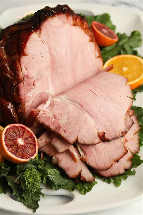 Oven Baked Bone In Ham with Honey Glaze - A Peachy Plate