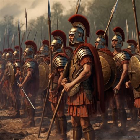 Ancient Roman Army In Battle