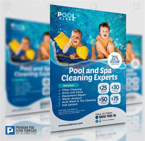 Pool Maintenance Flyer - PSDPixel