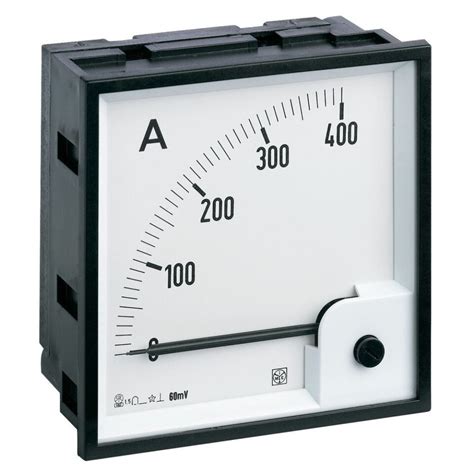 IME RQ96M Single Phase Analogue Ammeter for Direct Current, 96x96mm, Scale length 90° | Rayleigh ...