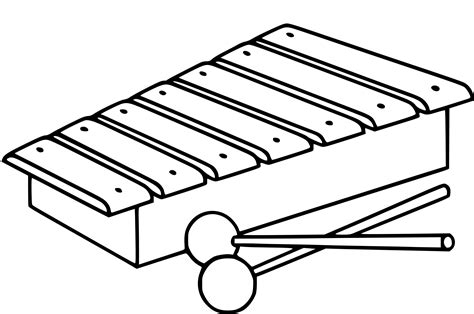 Xylophone Coloring Page at GetColorings.com | Free printable colorings pages to print and color