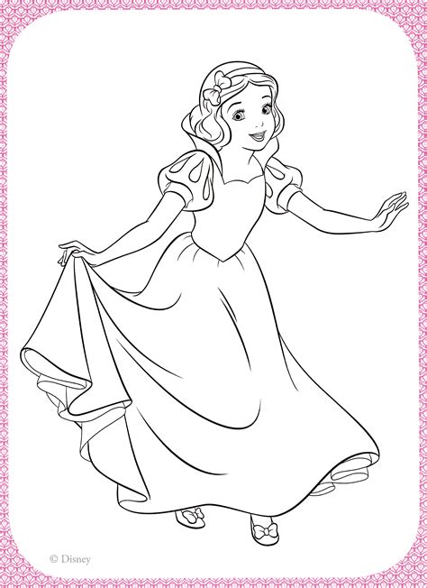 Free Disney Princess Coloring Pages Snow White, Download Free Disney ...