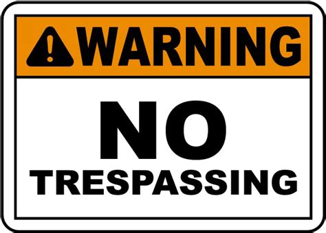 Download No Trespassing Sign Download HQ PNG HQ PNG Image | FreePNGImg