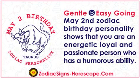 May 2 Zodiac (Taurus) Horoscope Birthday Personality and Lucky Things