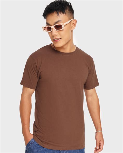 Buy Men's Brown T-shirt Online at Bewakoof