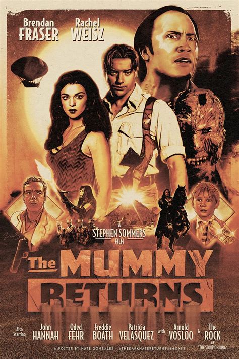 THE MUMMY and THE MUMMY RETURNS Poster Art Created by Artist Nate ...