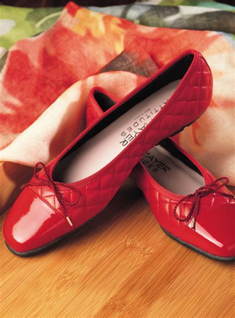 Quilted Flats in Red - The Ben Silver Collection