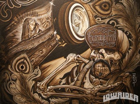 Chicano Lowrider Arte Wallpaper