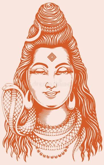 Shiva Trishul Drawing Stock Illustrations – 290 Shiva Trishul Drawing Stock Illustrations ...