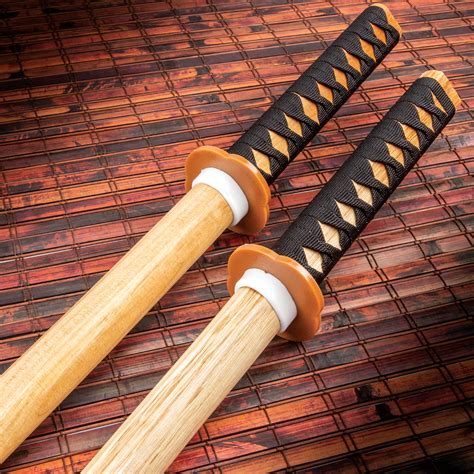 Natural Wood Daito Bokken Katanas Two For