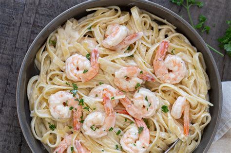 Creamy Shrimp Scampi - Momsdish