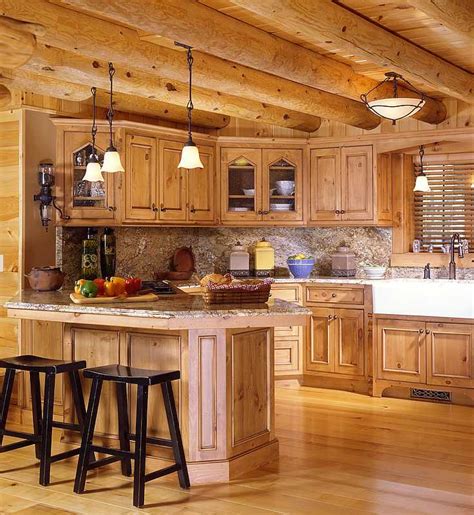 Log Cabin Kitchen Designs - ELogHomes