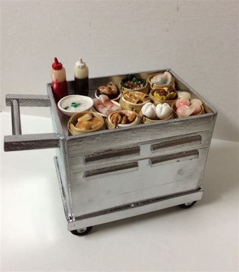 Miniature dim sum cart - Erin's Miniatures