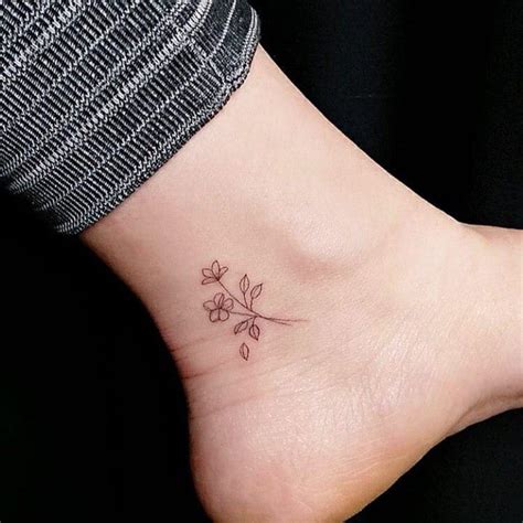 Flower Tattoos Small Ankle