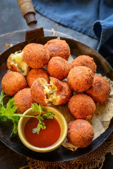 Potato Cheese Balls: This easy recipe makes upto 25 servings