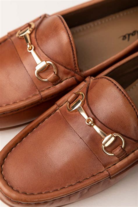 Ladies Leather Tan Loafers UK | Womens Loafer Shoes | Rydale