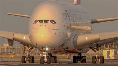 STUNNING EMIRATES A380 Take Off! - YouTube