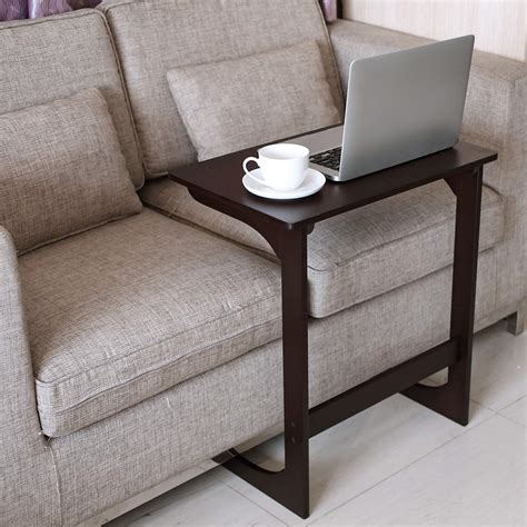 Buy HOMFA Bamboo Sofa Couch Coffee End Table Laptop Desk Snack C Table Bed Side Table Modern ...