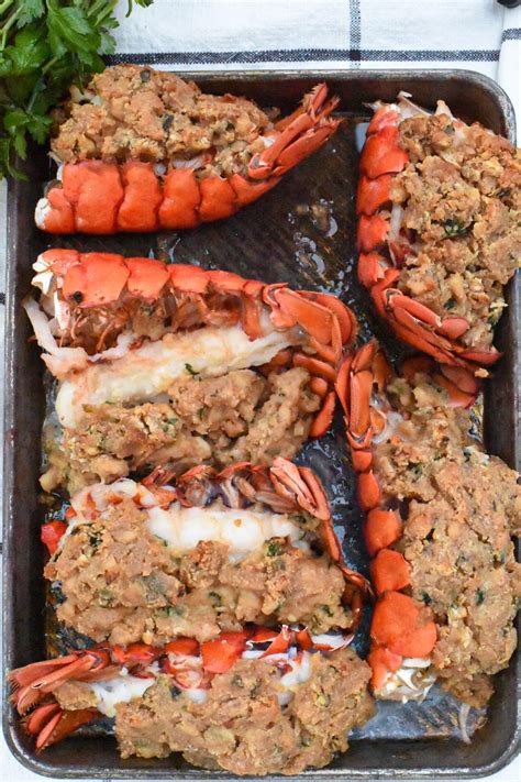 Baked Stuffed Lobster Tails - Recipe Hippie