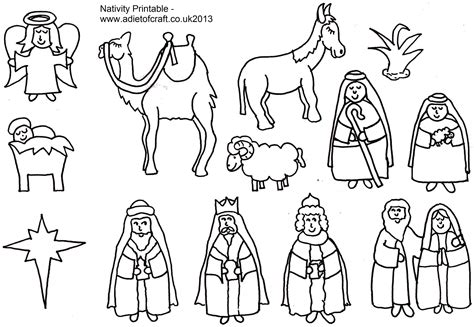 Christian Christmas Activities: Free Nativity Coloring Page From - Free ...