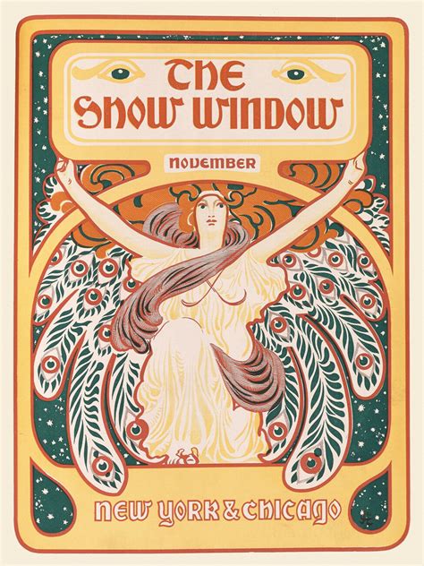 Wall Art Print | The Show Window, November 1897 (Vintage Art Nouveau Poster) | Europosters