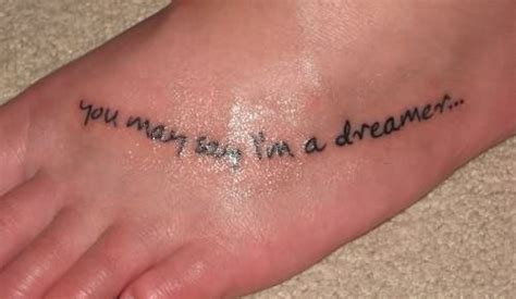 Tattoo Art Styles: foot tattoo quotes