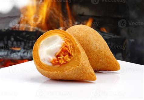 Coxinha of chicken, Brazilian snack 3114878 Stock Photo at Vecteezy