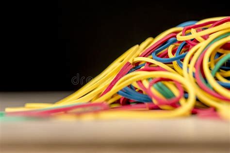 Colorful rubber bands stock photo. Image of flexible - 107333666